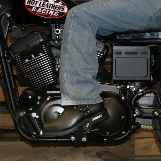 HOT LEATHERS - Bota de Cuero Negra Con Caña Corta - Imagen 12