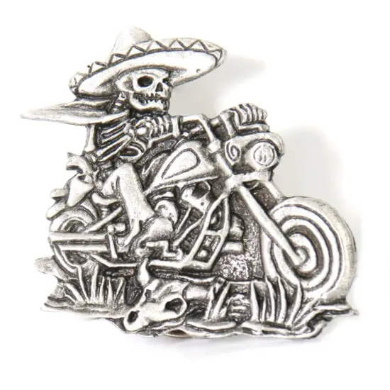 Milwaukee Leather - Pin Sombreo Skull Rider - Imagen 1