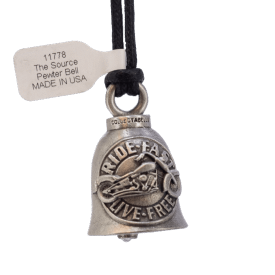 GUARDIAN BELL - Ride Fast Live Free Pewter Collectabell - Imagen 1