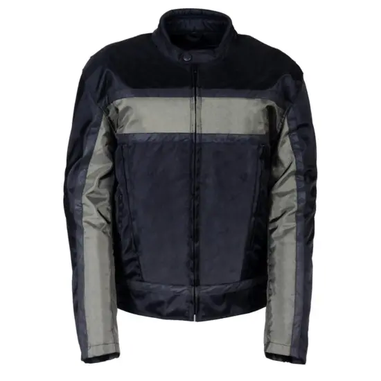 NexGen – Chaqueta Textil Reflectante "Nightrider" (Negro/Gris) - Imagen 1