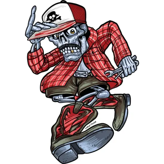 LETHAL THREAT - Sticker El Mecanico Calcomania - Imagen 1