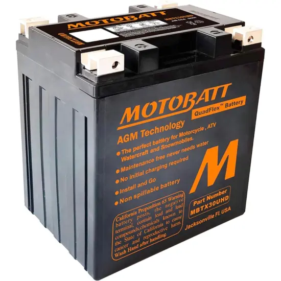 MOTOBATT – Batería de Moto AGM Quadflex MBTX30UHD - Imagen 1