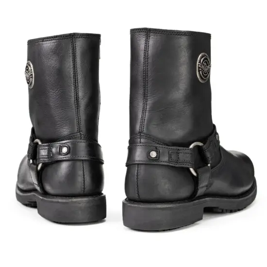 MILWAUKEE LEATHER Bota de Cuero Negra Masculina - Imagen 4