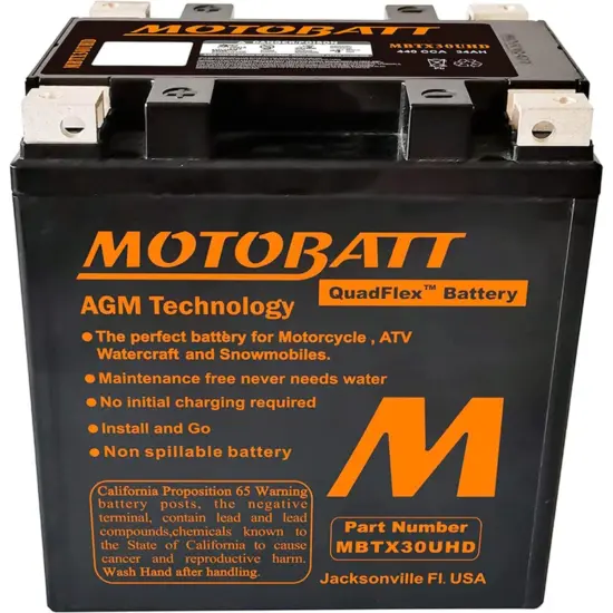 MOTOBATT – Batería de Moto AGM Quadflex MBTX30UHD - Imagen 5