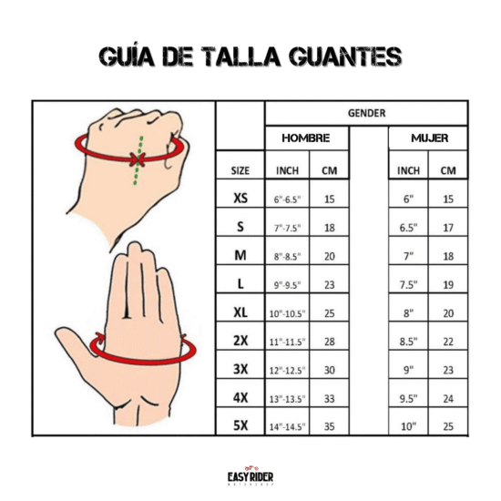 MILWAUKEE LEATHER - Guante de Cuero Mujer Negro con Cierre - Imagen 2