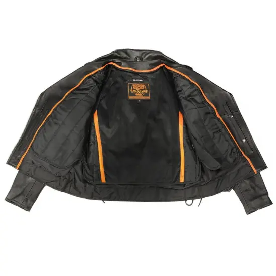 MILWAUKEE LEATHER – Chaqueta de Cuero Vintage Mujer con Cordones (LKL2700) - Imagen 3