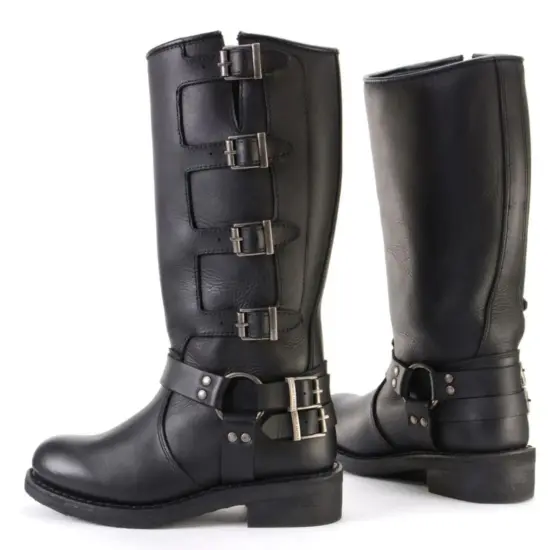 MILWAUKEE LEATHER – Botas de Cuero Harness para Mujer (MBL9346) - Imagen 1