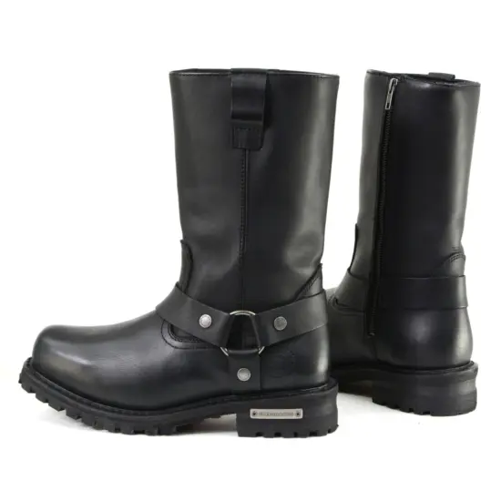 MILWAUKEE LEATHER - Botas de Cuero Negra Water Proof - Imagen 2
