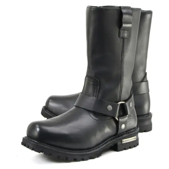 MILWAUKEE LEATHER - Botas de Cuero Negra Water Proof - Imagen 4