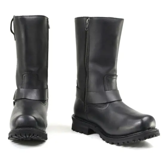 MILWAUKEE LEATHER - Botas de Cuero Negra Water Proof - Imagen 5