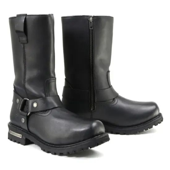MILWAUKEE LEATHER - Botas de Cuero Negra Water Proof - Imagen 6