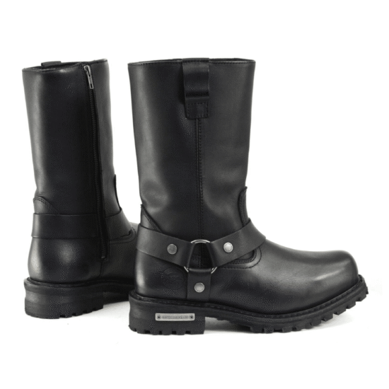 MILWAUKEE LEATHER - Botas de Cuero Negra Water Proof - Imagen 1