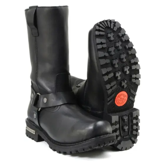 MILWAUKEE LEATHER - Botas de Cuero Negra Water Proof - Imagen 7