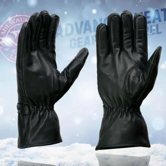 MILWAUKEE LEATHER - Guantes Calefaccionado de Cuero Negro - Imagen 7