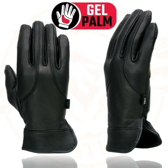 MILWAUKEE LEATHER – Guantes de Cuero con Palma de Gel para Mujer (MG7700) - Imagen 3