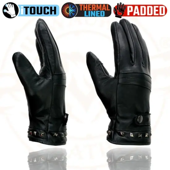MILWAUKEE LEATHER – Guantes de Cuero i-Touch Térmicos para Mujer - Imagen 4