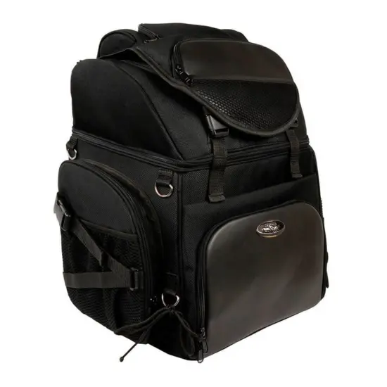 MILWAUKEE LEATHER - Large Bolso Negro Impermeable Para Touring Sissy Bar - Imagen 3