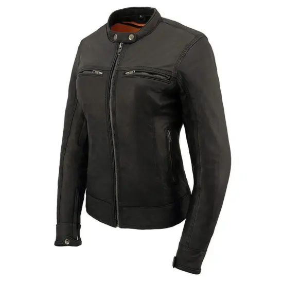 MILWAUKEE LEATHER - Chaqueta de Cuero Mujer c/Triple Costura - Imagen 2