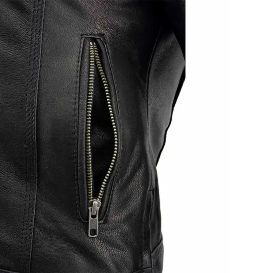 MILWAUKEE LEATHER - Chaqueta de Cuero Mujer c/Triple Costura - Imagen 7