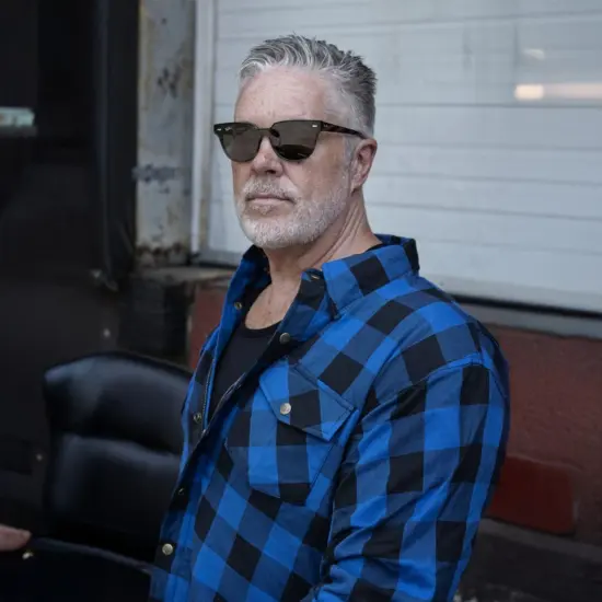 MILWAUKEE LEATHER - Chaqueta c/Protecciones Azul/Negra - Imagen 6