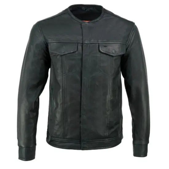 MILWAUKEE LEATHER – Chaqueta Ligera de Cuero de Cabra "Rider"