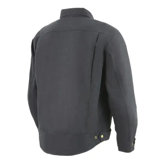 MILWAUKEE LEATHER – Chaqueta de Franela Negra con Protecciones CE y KEVLAR® - Imagen 3