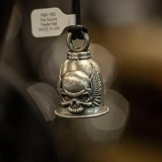 GUARDIAN BELL - Pewter Skull Wing Out - Imagen 2