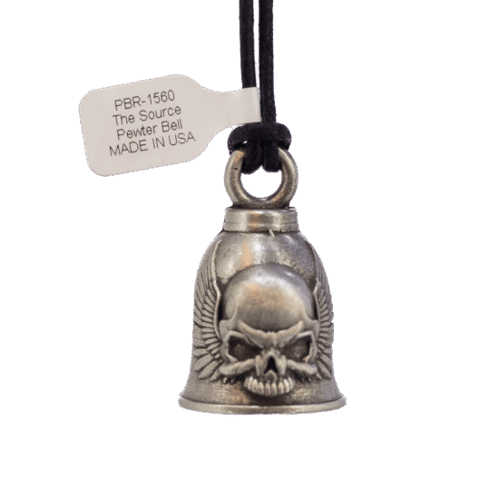 GUARDIAN BELL - Pewter Skull Wing Out - Imagen 1