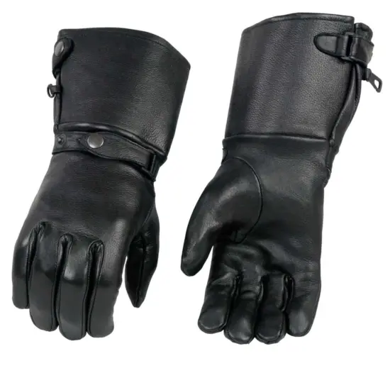 MILWAUKEE LEATHER – Guantes de Cuero de Ciervo Térmicos tipo Gauntlet - Imagen 1