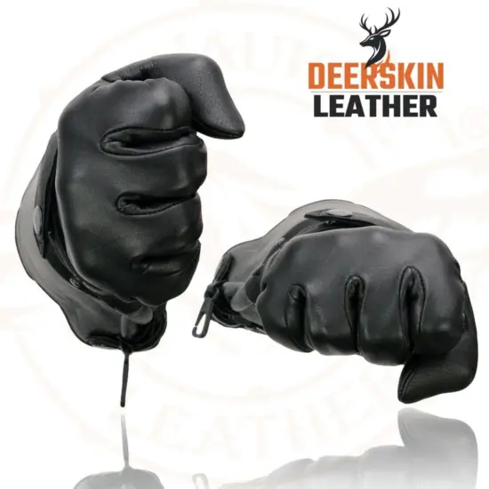 MILWAUKEE LEATHER – Guantes de Cuero de Ciervo Térmicos tipo Gauntlet - Imagen 4
