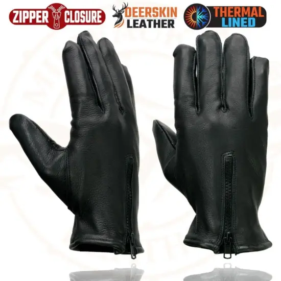 MILWAUKEE LEATHER – Guantes de Cuero de Ciervo con Forro Térmico - Imagen 2