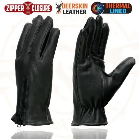 MILWAUKEE LEATHER – Guantes de Cuero de Ciervo con Forro Térmico - Imagen 6