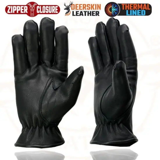 MILWAUKEE LEATHER – Guantes de Cuero de Ciervo con Forro Térmico - Imagen 5