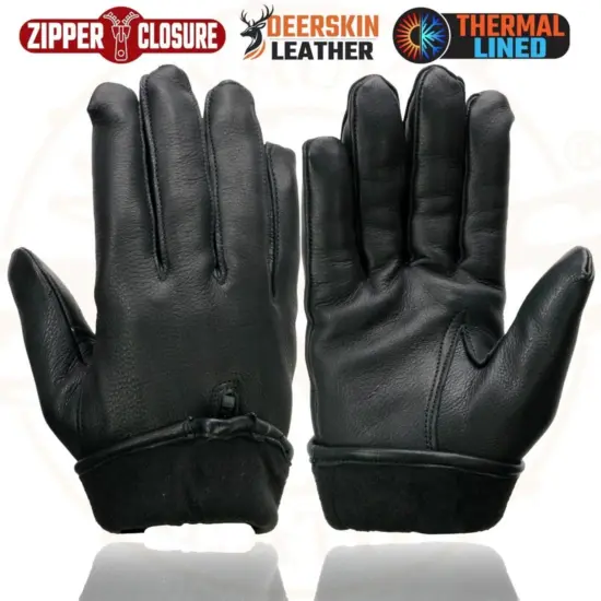 MILWAUKEE LEATHER – Guantes de Cuero de Ciervo con Forro Térmico - Imagen 3