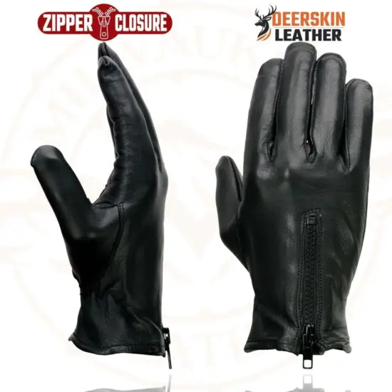 MILWAUKEE LEATHER – Guantes de Cuero de Ciervo sin Forro - Imagen 2