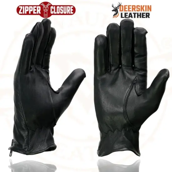 MILWAUKEE LEATHER – Guantes de Cuero de Ciervo sin Forro - Imagen 4
