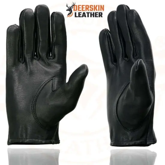 MILWAUKEE LEATHER – Guantes de Cuero de Ciervo con Nudillos Abiertos - Imagen 2