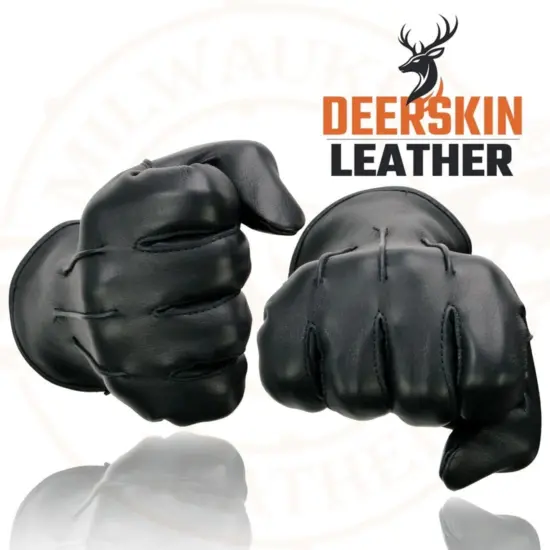 MILWAUKEE LEATHER – Guantes de Cuero de Ciervo con Forro Térmico - Imagen 7