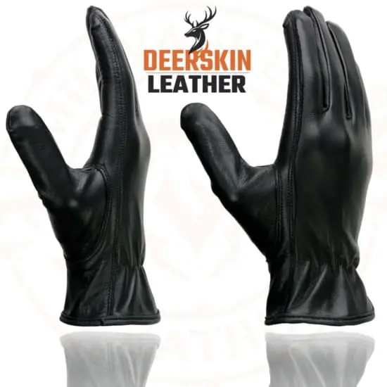 MILWAUKEE LEATHER – Guantes de Cuero de Ciervo sin Forro para Mujer - Imagen 4