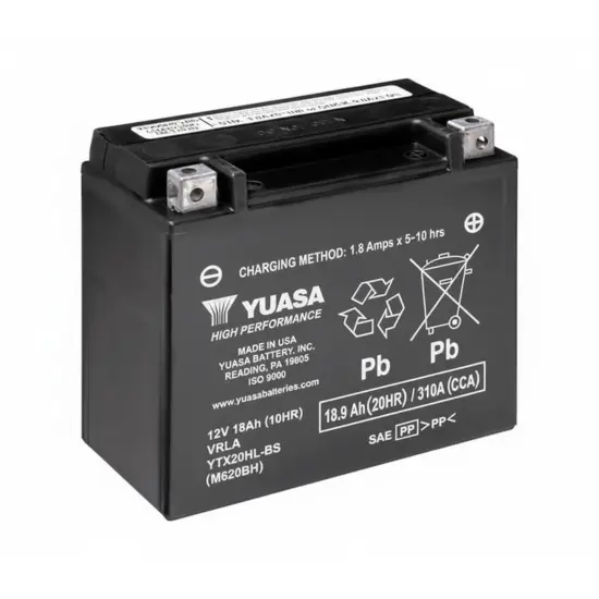 YUASA – Batería de Moto de Alto Rendimiento YTX20HL-BS - Imagen 1