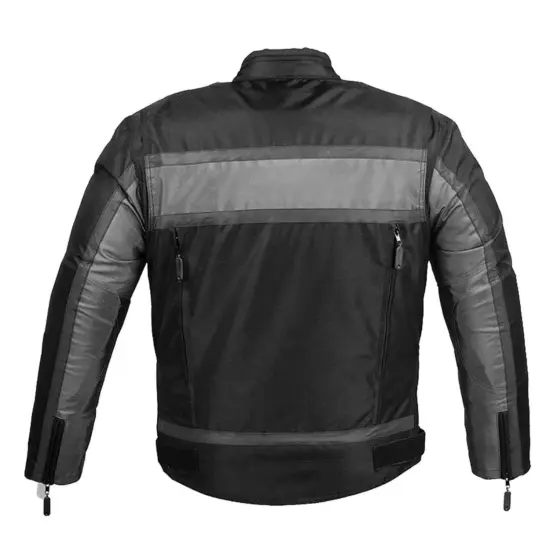 NexGen – Chaqueta Textil Reflectante "Nightrider" (Negro/Gris) - Imagen 2
