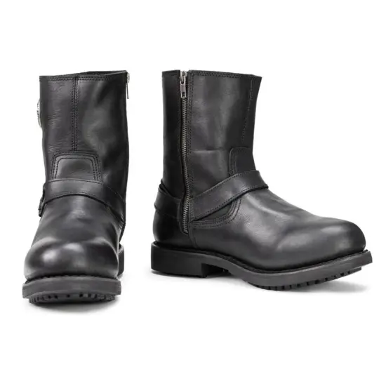MILWAUKEE LEATHER Bota de Cuero Negra Masculina - Imagen 6