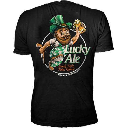 Polera Lucky Ale - Down N Out Paddy’s Irish Brew - Imagen 1