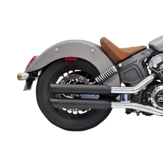 BASSANI XHAUST - Slip-On 3" Mufflers para Scout - Black - Imagen 2