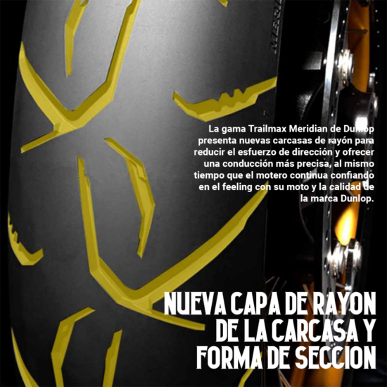 DUNLOP - Neumático 120/70R19 60W Trailmax Meridian PR Adventure TL Delantero FRN - Imagen 4