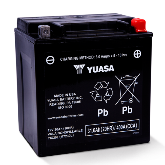 YUASA – Batería de Moto de Alto Rendimiento YIX30L-BS - Imagen 1