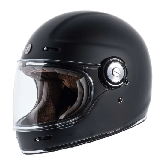 TORC Casco T1 Newport Flat Black - Imagen 1