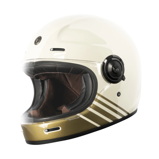 TORC Casco T1 Newport Gloss Breakers Cream - Imagen 1