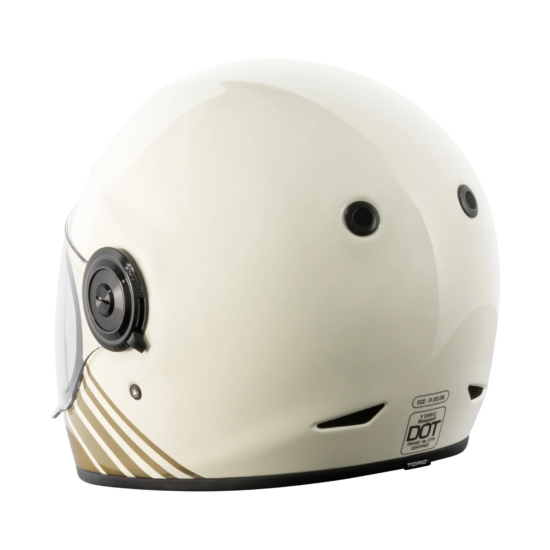 TORC Casco T1 Newport Gloss Breakers Cream - Imagen 3