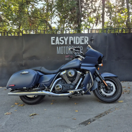 Kawasaki Vulcan 1700 Vaquero ABS 2025 lateral derecho color azul Easy Rider Motorshop Chile